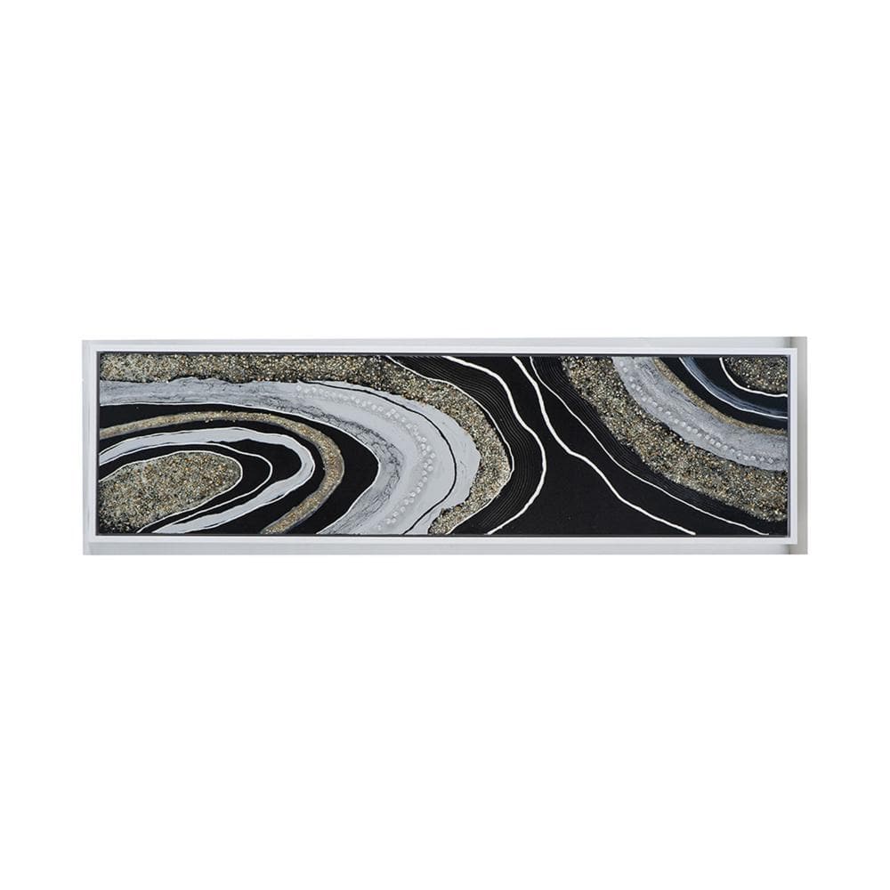 Large Multicolor Abstract Landscape Canvas Wall Art