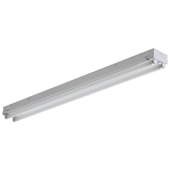 Photo 1 of (PARTS ONLY) 2-Light White Electronic Channel Fluorescent Strip Light