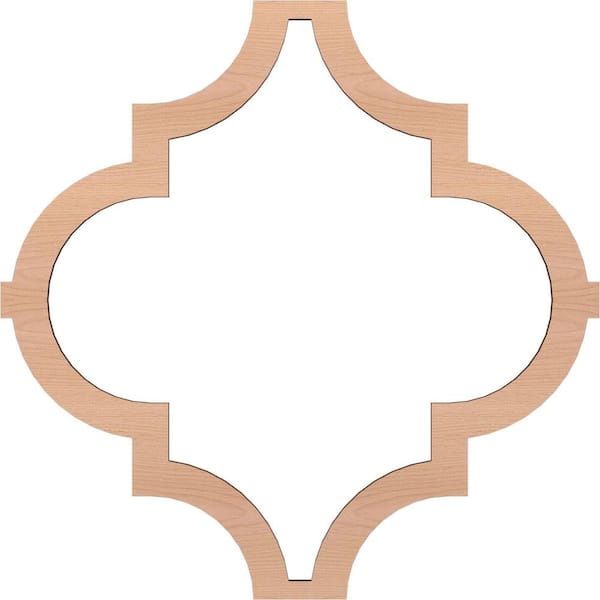 Ekena Millwork 33 in. W x 33 in. H x-3/8 in. T Small Marrakesh Decorative Fretwork Wood Ceiling Panels, Alder