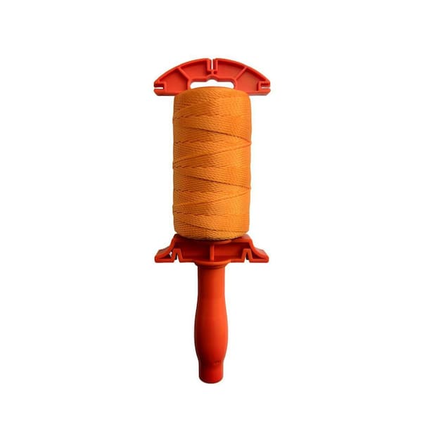 500 ft. 1/16 in. Twisted Mason Line Reel Polypropylene Orange Non-Wire Rope