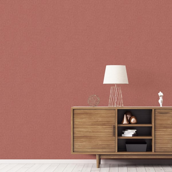 TexStyle Collection Terracotta Red Hex Texture Effect Satin Finish  Non-Pasted on Non-Woven Paper Wallpaper Roll G56620 - The Home Depot