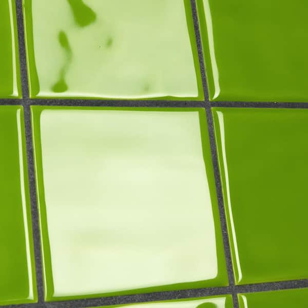 Merola Tile Twist Square Green Kiwi 11-3/4 in. x 11-3/4 in