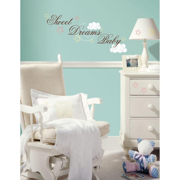 RoomMates Sweet Dreams Baby Peel and Stick Wall Decal
