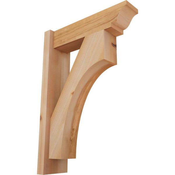 Ekena Millwork 6 in. x 26 in. x 18 in. Western Red Cedar Westlake Traditional Smooth Outlooker