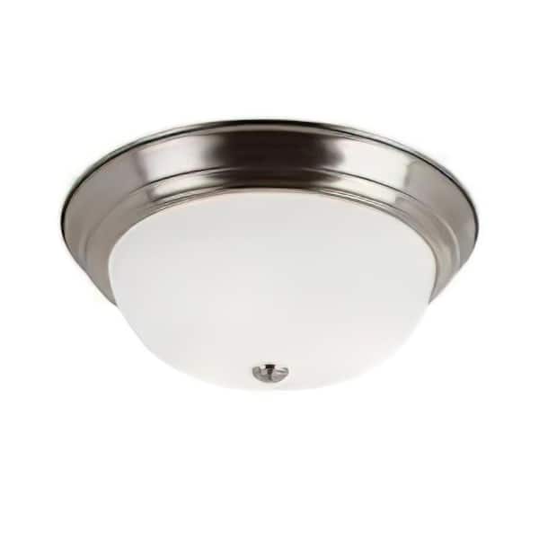 Unbranded San 16 in. 1-Lights Satin Nickel Flush Mount