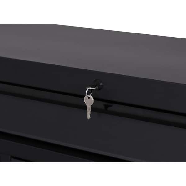 Husky Heavy-Duty 52 in. 9-Drawer Matte Black Rolling Tool Cabinet