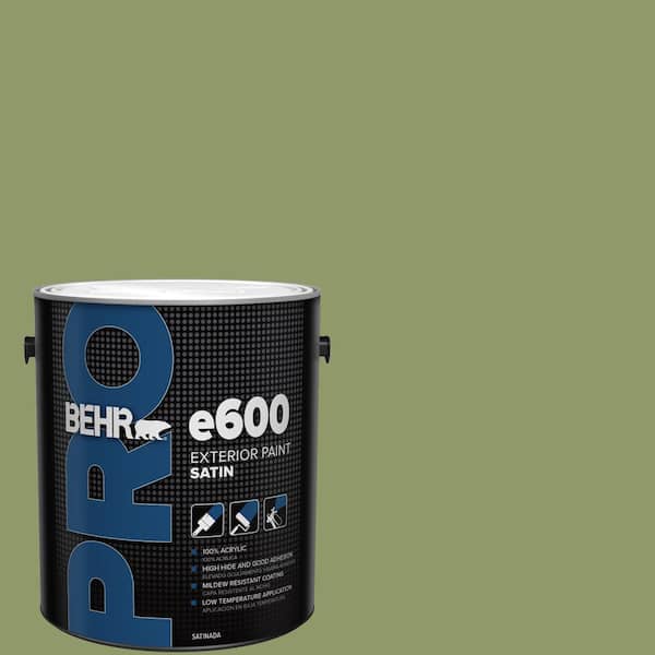 BEHR PRO 1 gal. #HDC-SP14-2 Exotic Palm Satin Exterior Paint