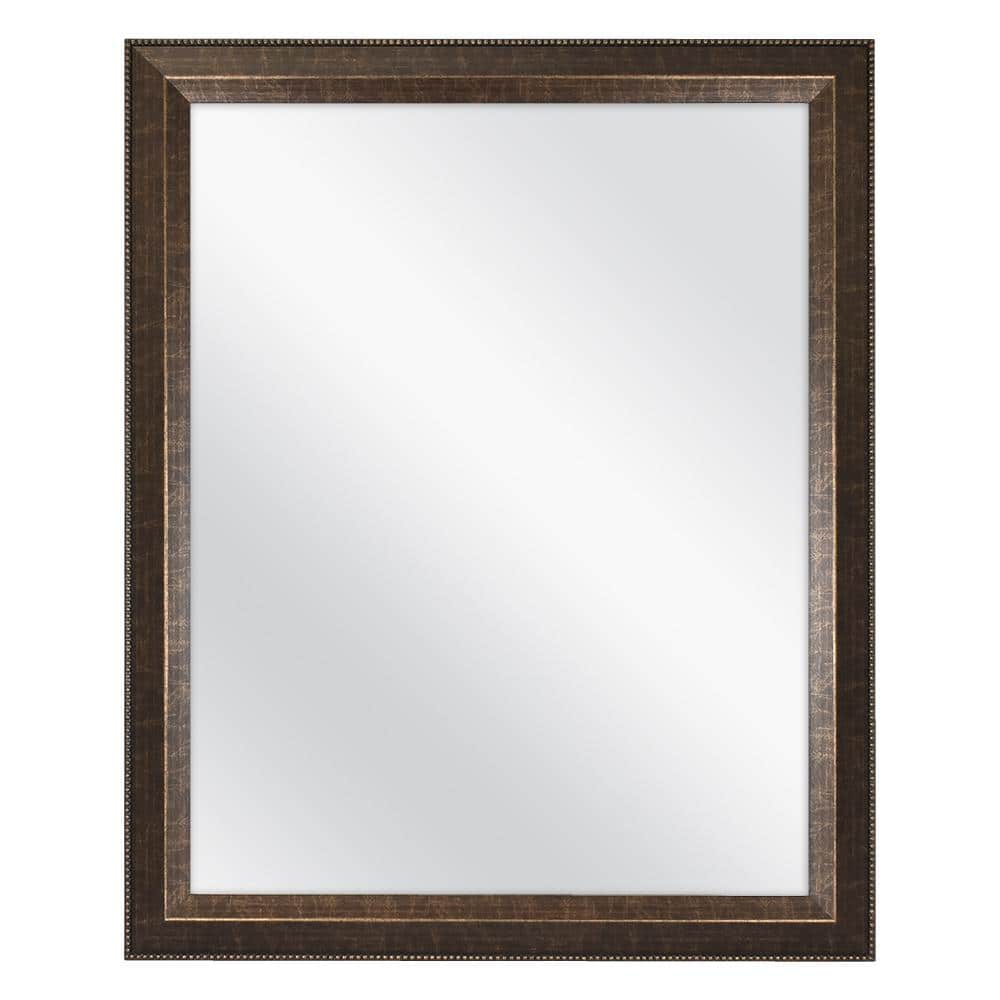 Home Decorators Collection 32 In W X 26 In H Framed Rectangular Anti Fog Bathroom Vanity Mirror In Antique Bronze Finish 81169 The Home Depot
