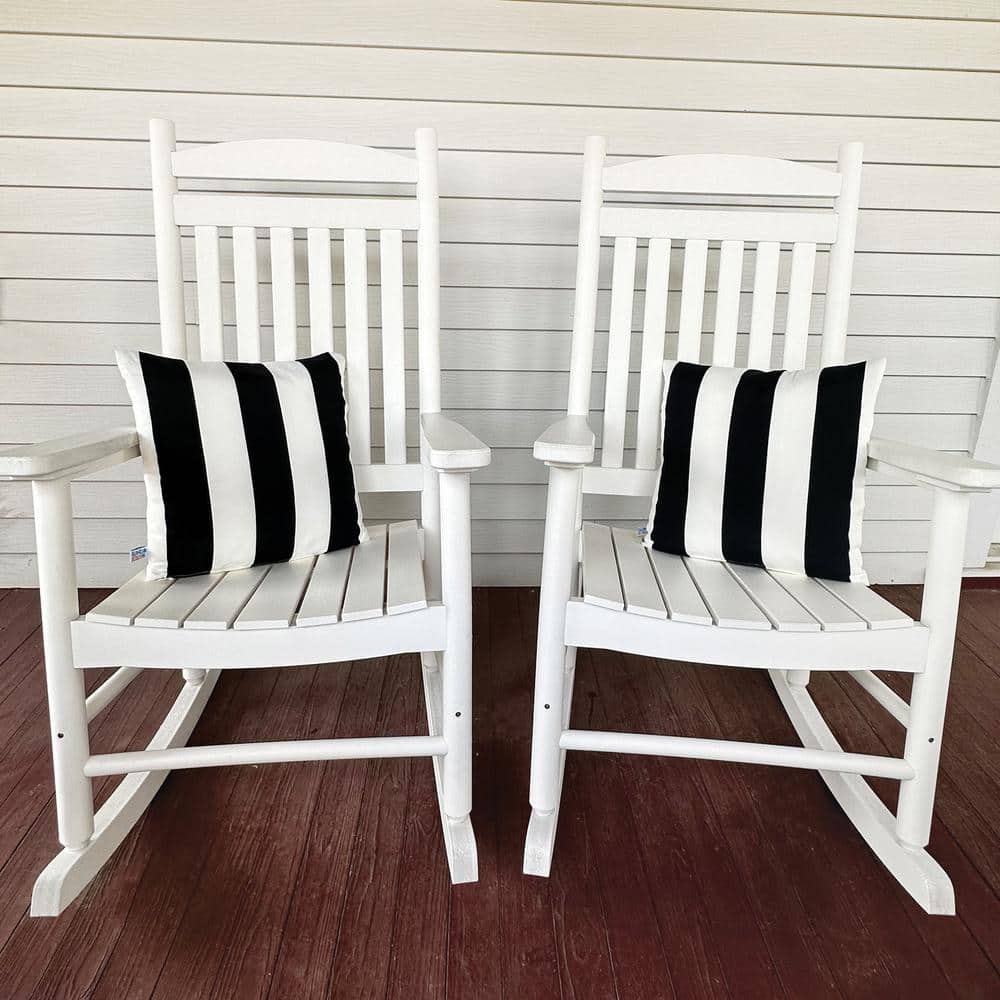 Slate Gray All-Weather Square Outdoor Throw Pillow Set