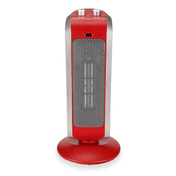 Crane 19 in. 1500-Watt Ceramic Mini Tower Heater - Red