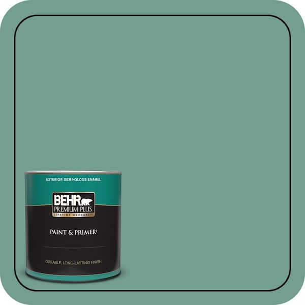 BEHR PREMIUM PLUS 1 qt. #M430-5 Regal View Semi-Gloss Enamel Exterior Paint & Primer