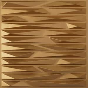 19 5/8 in. x 19 5/8 in. Enterprise EnduraWall Decorative 3D Wall Panel, Gold (Covers 2.67 Sq. Ft.)