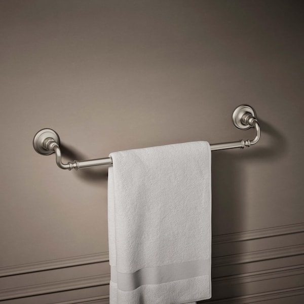 Artifacts 24 in. Towel Bar in Vibrant Brushed Nickel