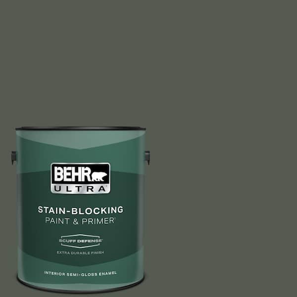 BEHR ULTRA 1 gal. #N410-7 North Woods Extra Durable Semi-Gloss Enamel Interior Paint & Primer