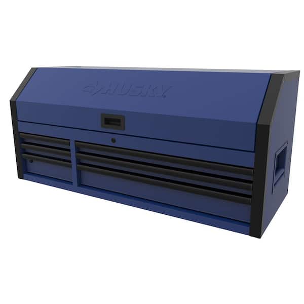 Husky Heavy-Duty 52 in. W x 20 in. D 6-Drawer Matte Blue Steel Top Tool Chest
