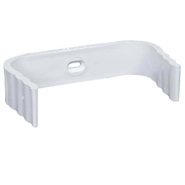 Amerimax Home Products 3 in. x 4 in. White Vinyl Downspout Clip