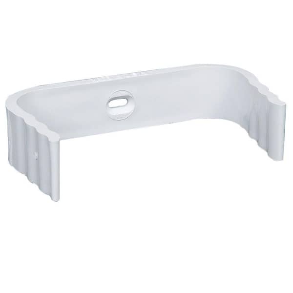 Amerimax Home Products 2 in. x 3 in. White Vinyl Downspout Clip