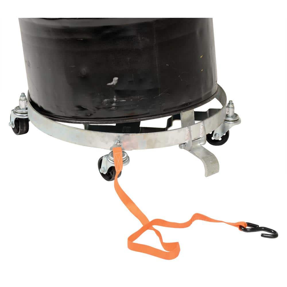 Heavy-Duty Cast Iron Tilting Drum Dolly with 1200 lb Capacity