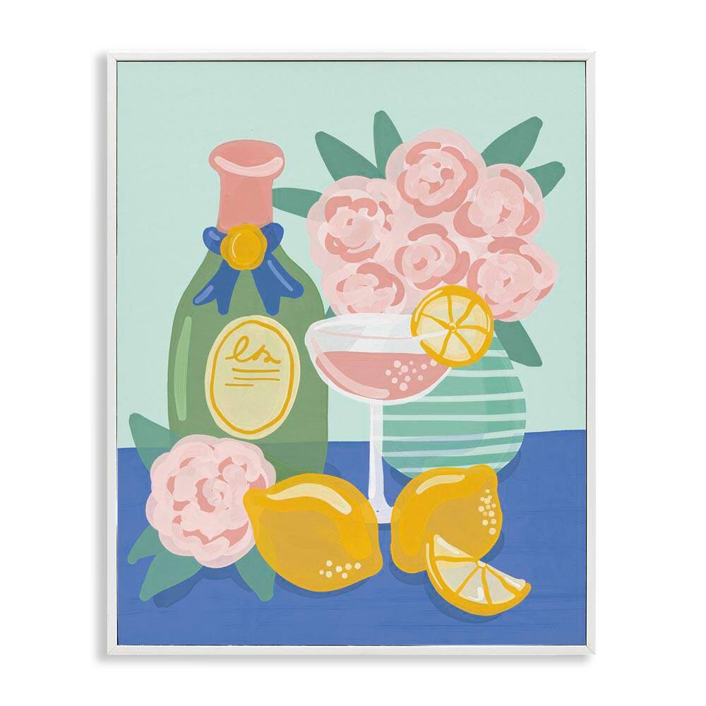 Lemons and Drinks Still Life by Kristina Hultkrantz White Framed Food Giclee Art Print 20 in. x 16 in. price history on PriceWatchPro
