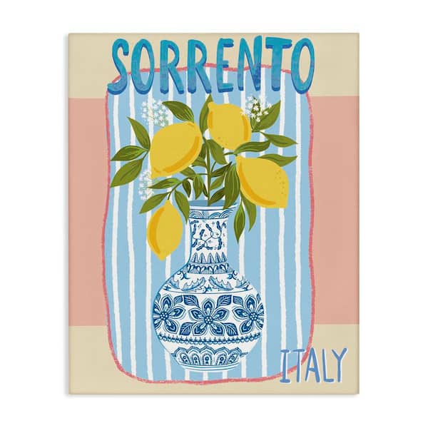 Italian Summer Lemons by Jo Reid Unframed Food Graphic Art Print 20 in. x 16 in.
