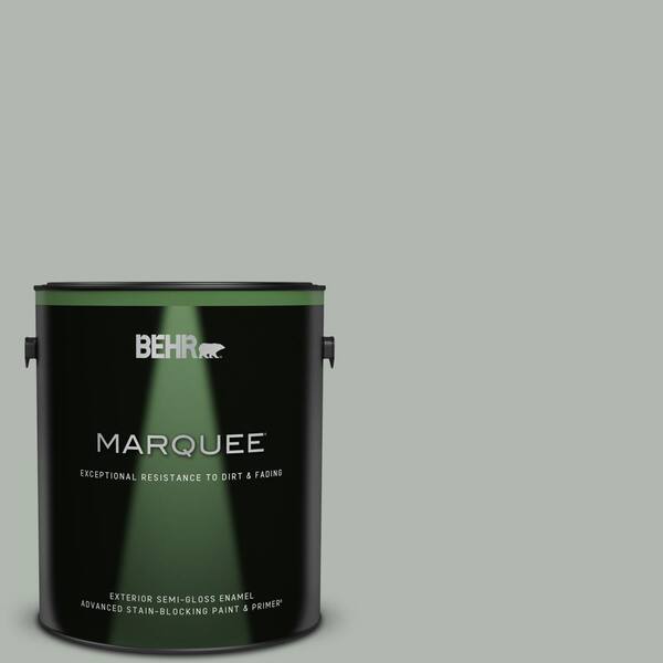 BEHR MARQUEE 1 gal. #PPU12-14 Verdigris Semi-Gloss Enamel Exterior Paint & Primer