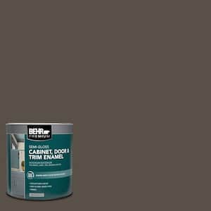 1 qt. #N360-7 Potting Soil Semi-Gloss Enamel Interior/Exterior Cabinet, Door & Trim Paint