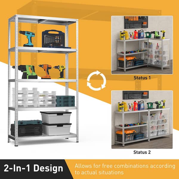 https://images.thdstatic.com/productImages/605e1fb1-595a-441b-bbfd-a01485a93bce/svn/silver-costway-freestanding-shelving-units-jz10106sl-4f_600.jpg