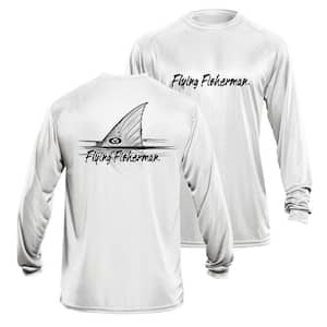 Redfish XX-Large Long Sleeve Performance Tee in White
