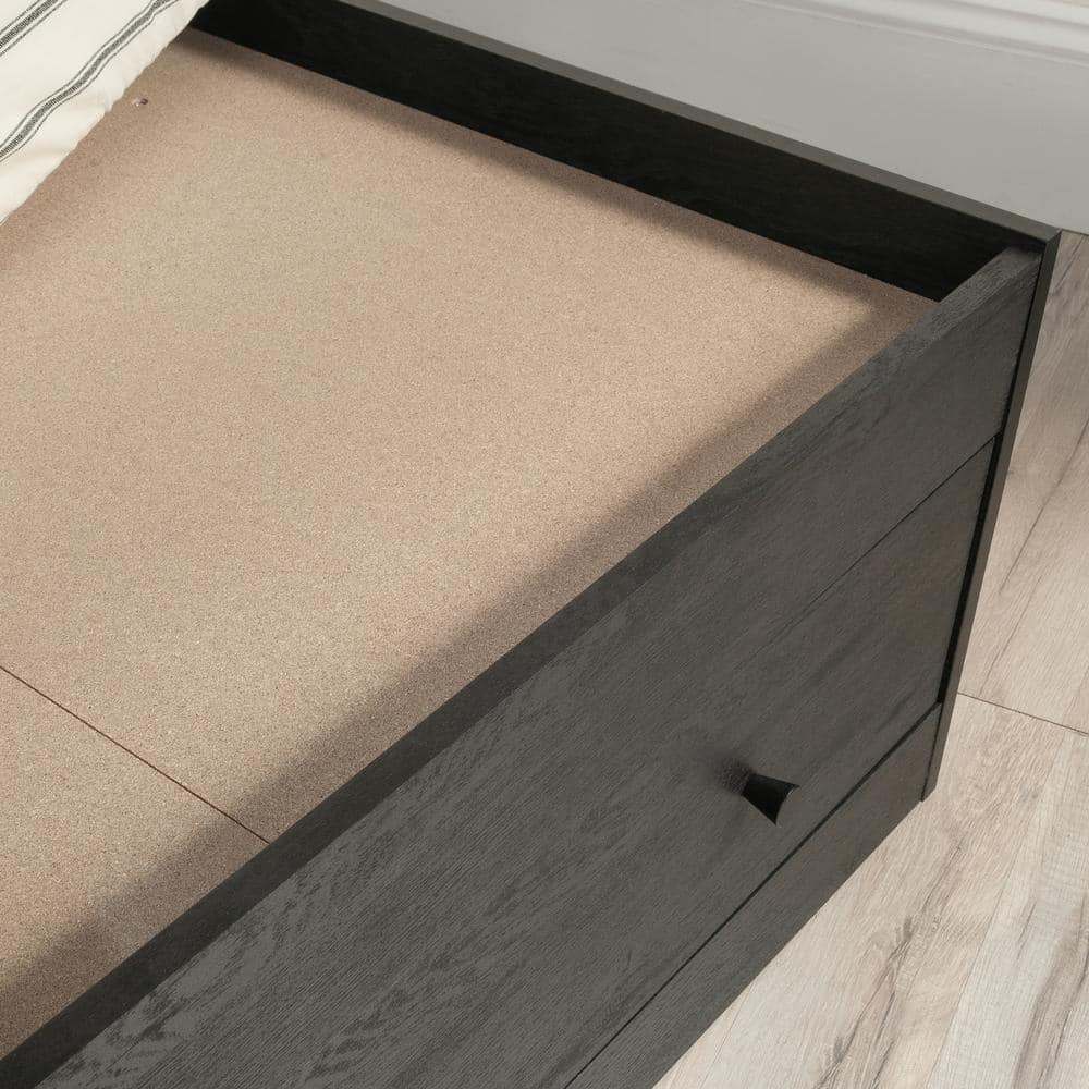 Raven Oak Twin Captain's Bed with Storage Drawers