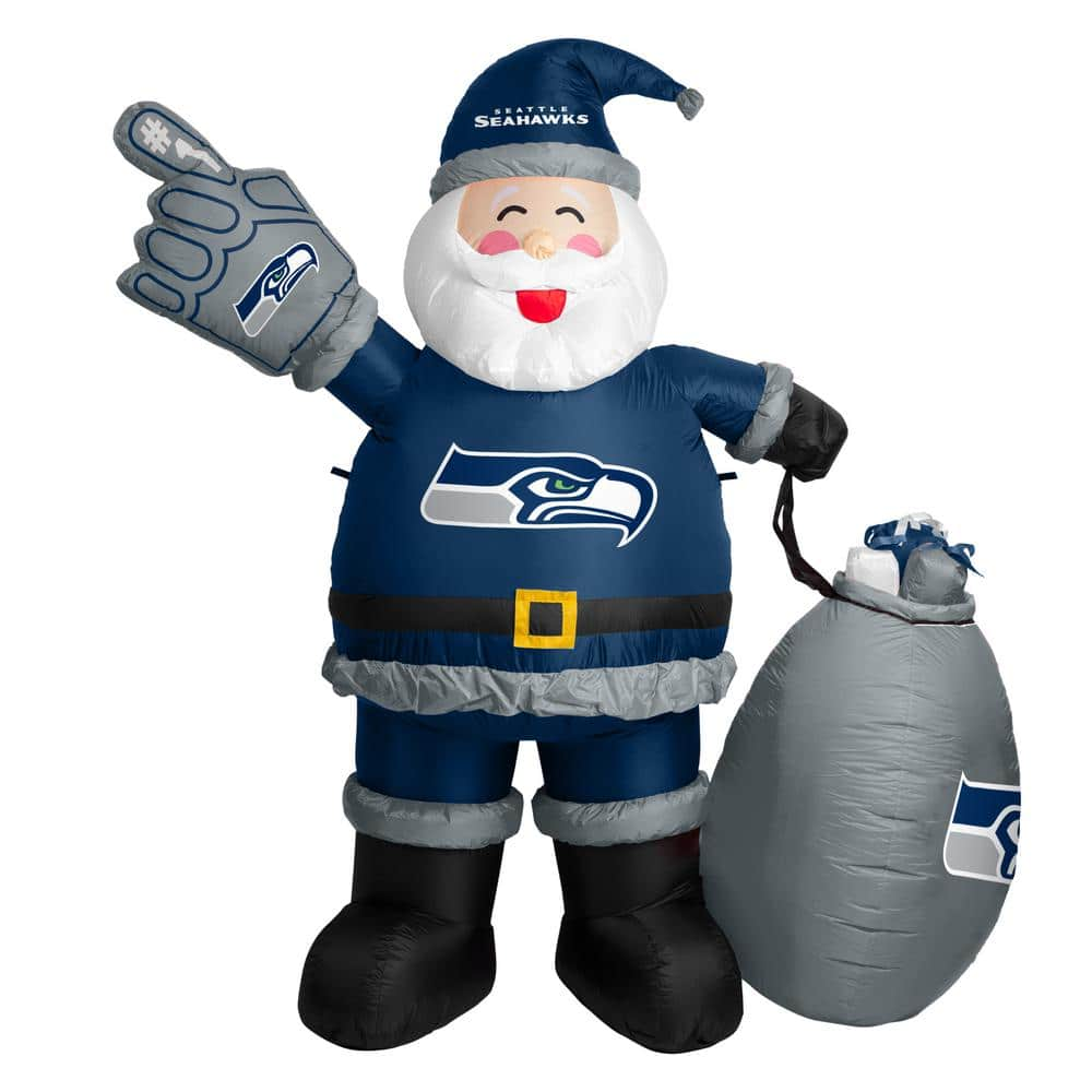 Christmas Gift Seattle Seahawks Ho Ho Ho Christmas Funny Santa