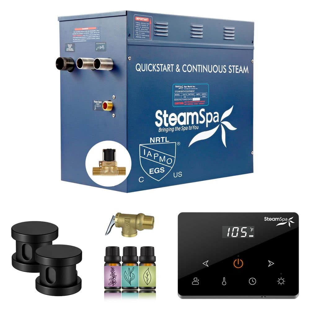 Oasis Series 12000-Watt Steam Generator with Continuous Steam Fully Wireless Control and Auto-Drain in Matte Black price history on PriceWatchPro
