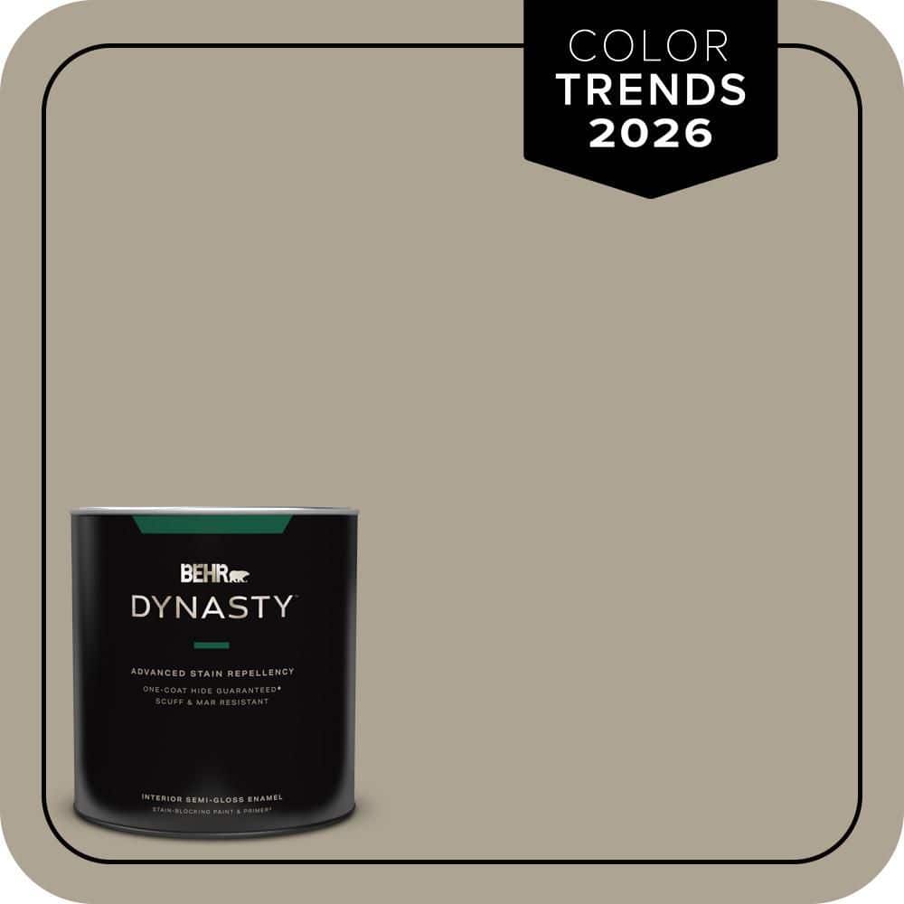 1 qt. #HDC-NT-14 Smoked Tan One-Coat Hide Semi-Gloss Enamel Interior Stain-Blocking Paint and Primer price history on PriceWatchPro
