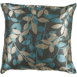 Encelia Beige 18 in. x 18 in. Square Pillow Cover
