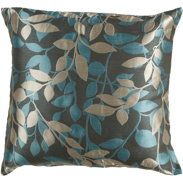 Livabliss Encelia Beige 18 in. x 18 in. Square Pillow Cover