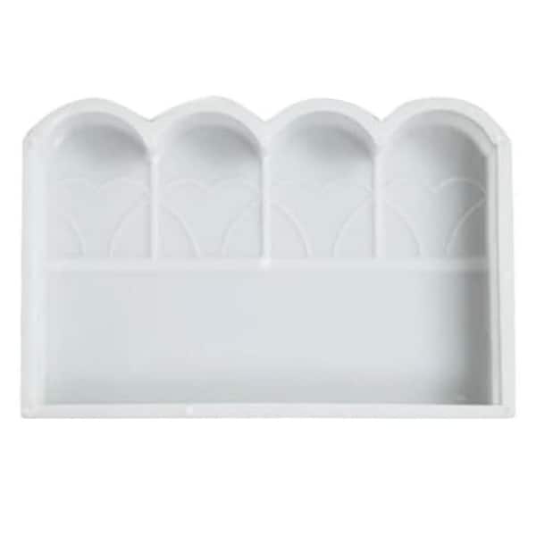 Garden Concrete Brick Mold Plastic Fence DIY Paving Mold for Patio Earth Tones 1 Piece