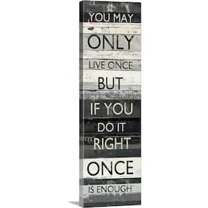 12 in. x 36 in. "Zephyr Quote I" by Mike Schick Canvas Wall Art