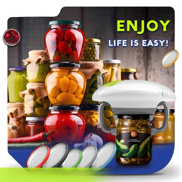 Numhew Electric Jar and Bottle Opener with High Torque Power