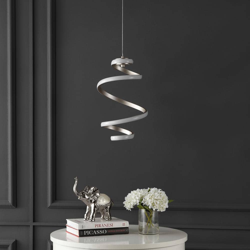 11" Silver Modern Minimalist Aluminum LED Pendant Light