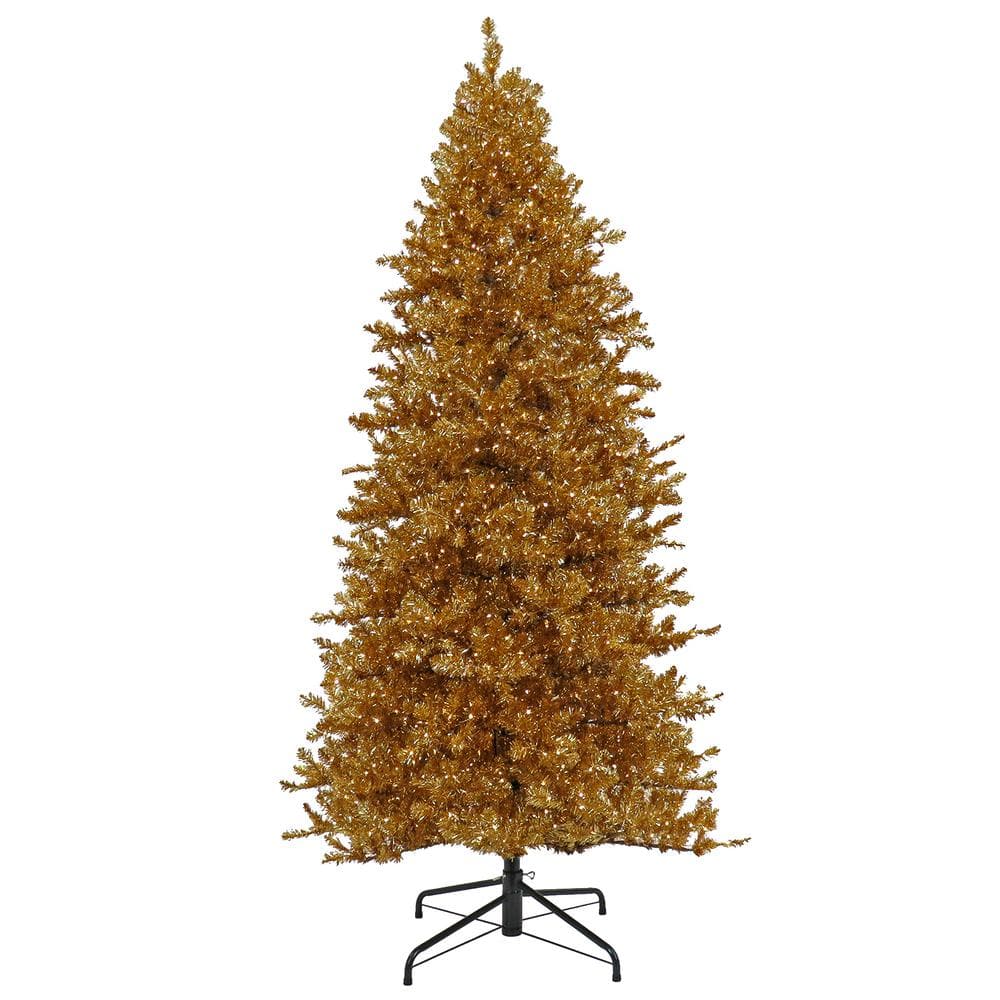 National Tree Company 10 ft. Pre-Lit Christmas True Gold Metallic