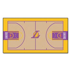 NBA Los Angeles Lakers 3 ft. x 5 ft. Large Court Runner Rug
