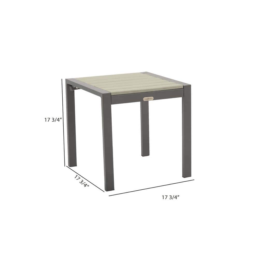 Lakeview Modern Navy Aluminum 5-Piece Outdoor Bistro Set