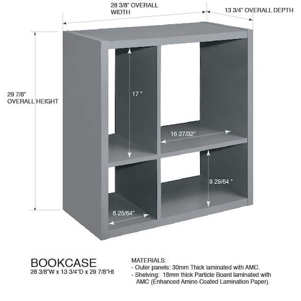 Lansing 40.3'' H x 24.5'' W Standard Bookcase/40.3'' H X 24.5'' W shops X 9.5'' D