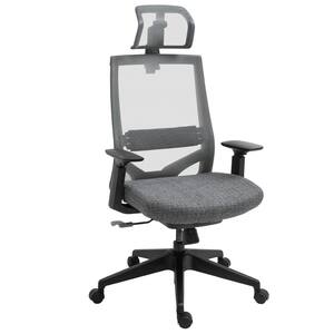 Grey Mesh Home Office Task Chair with Arms