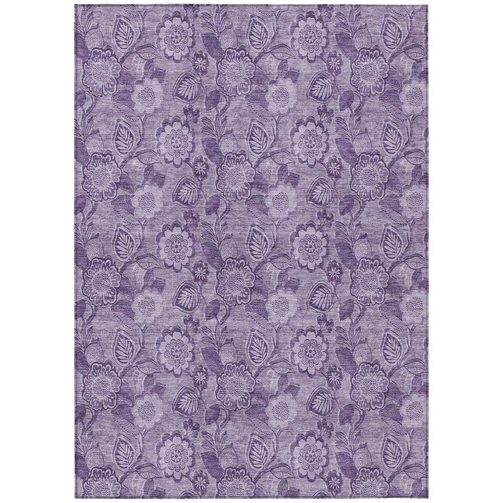 Chantille Machine Washable Indoor/Outdoor Abstract ACN1939 Plum 5 ft. x 7 ft. 6 in. Area Rug price history on PriceWatchPro