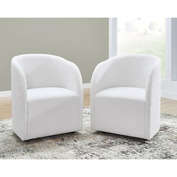 Signature DESIGN BY ASHLEY Rowanbeck White Polyester with Cushion