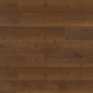 Pueblo White Oak 9/16 in. T x 8.7 in. W Water Resistant Wire Brushed Engineered Hardwood Flooring (31.25 sqft/case)