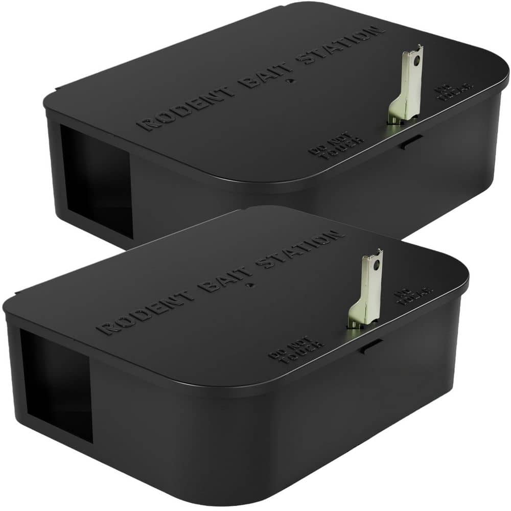 2-Pack Rat Bait Station Box with 1 Key, Complete Rodent Solution Keeps Rats Away, Child-Safe, Lock and Key Available price history on PriceWatchPro