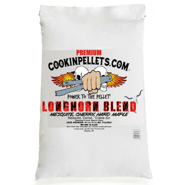 COOKINPELLETS.COM 40 lbs. Bag Premium Longhorn Blend Grill Smoker Wood Pellets