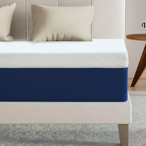 Twolike 12 in. Full Memory Gel Foam Mattress Medium Edge Support