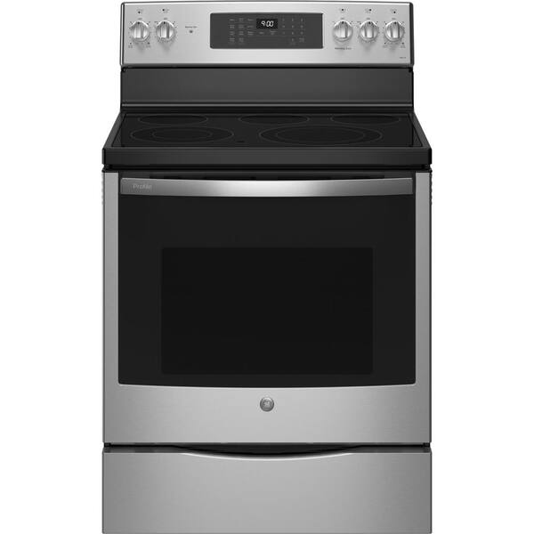 GE Profile 30 in. 5 Element FreeStanding Electric Convection Range in